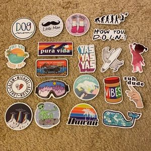 Lot of 20 assorted stickers